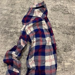 Gently worn oversized flannel shirt